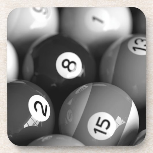 Ensemble de dessous de verre de liège de billards (Devant)