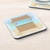 Ensemble de dessous de verre de liège de hutte de (Côté gauche)