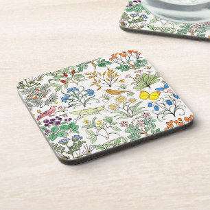 Ensemble de dessous de verre de liège du jardin d