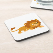 Ensemble de Dessous de verre de Lion Cartoon Smart (Côté gauche)
