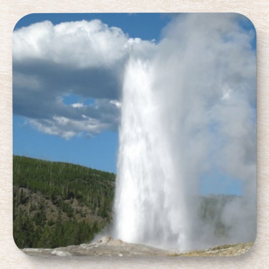 Ensemble de dessous de verre de l'Old Faithful Gey (Devant)