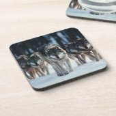 Ensemble de Dessous de verre de loups de Yellowsto (Côté gauche)