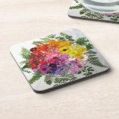 Ensemble de dessous de verre de mandala de fleur (Côté gauche)