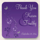 Ensemble de Dessous de verre de Mariages floraux g (Devant)