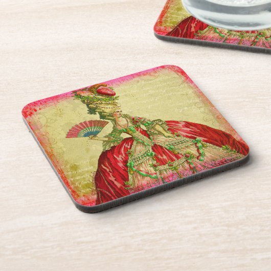 Ensemble de dessous de verre de Marie Antoinette (Côté gauche)