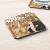 Ensemble de dessous de verre de Nouveau d'art de (Côté gauche)