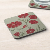 Ensemble de dessous de verre de Pansie de 6 (Côté gauche)