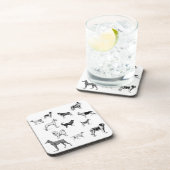 Ensemble de Dessous de verre de races de chiens (Côté Droit)
