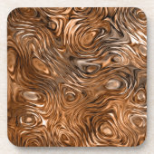 Ensemble de dessous de verre d'impression "cuivre" (Devant)