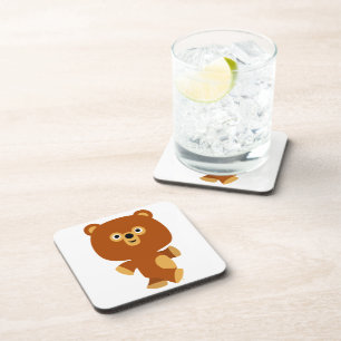 Ensemble de Dessous de verre d'ours de caricature