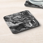 Ensemble de dessous de verre Dragon (Côté gauche)