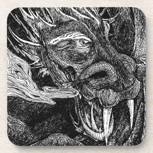 Ensemble de dessous de verre Dragon (Devant)