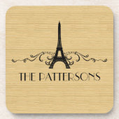 Ensemble de Dessous de verre Ébène Français (Devant)