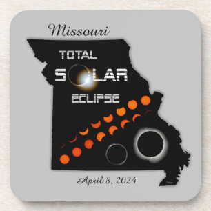 Ensemble De Dessous de verre Éclipse Solaire Du Mi