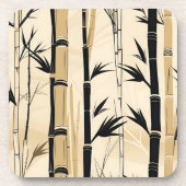 Ensemble de Dessous de verre en bambou Art déco (Devant)