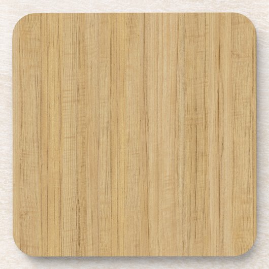 ensemble de dessous de verre en bois jaune foncé (Devant)