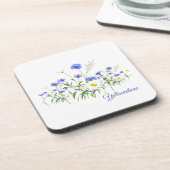 Ensemble de dessous de verre en plastique Fleurs s (Côté gauche)