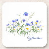 Ensemble de dessous de verre en plastique Fleurs s (Devant)