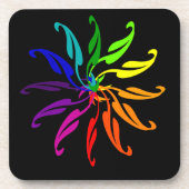 Ensemble de dessous de verre - Feuilles de couleur (Devant)