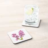 Ensemble de dessous de verre - Fleurs Lilac (Côté Droit)