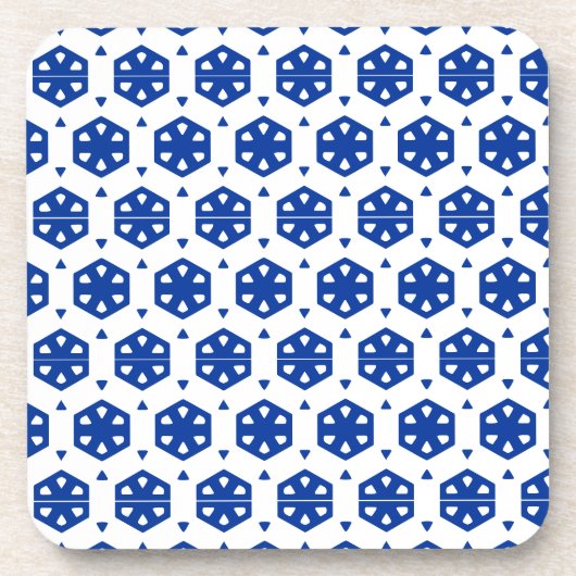 Ensemble de dessous de verre - Fleurs stylisées da (Devant)