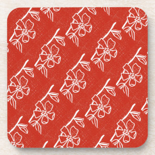 Ensemble de Dessous de verre floraux "Motif Carrel