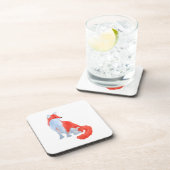 Ensemble de Dessous de verre Fox mignonne (Côté Droit)