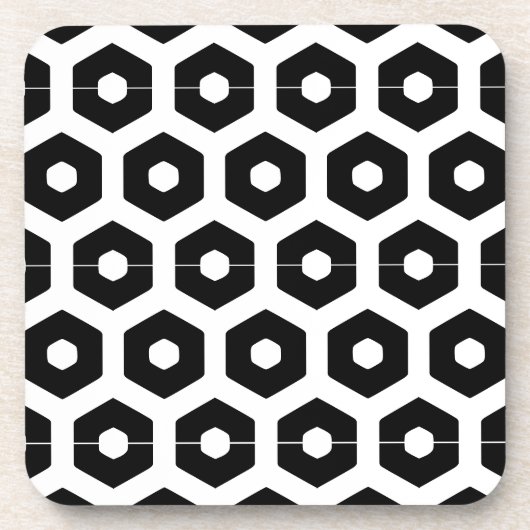 Ensemble de dessous de verre - hexagones (Devant)