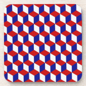 Ensemble de dessous de verre - Illusion de blocs e (Devant)