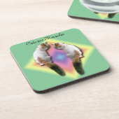 Ensemble de dessous de verre - Les chats sont des  (Côté gauche)