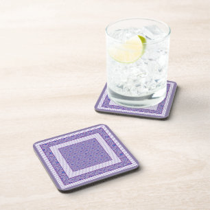 Ensemble de Dessous de verre : Mauve, Oies blanche