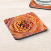 Ensemble de dessous de verre Peachy Orange Rose Ar (Côté gauche)
