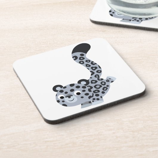 Ensemble de dessous de verre pour léopard des neig (Côté gauche)