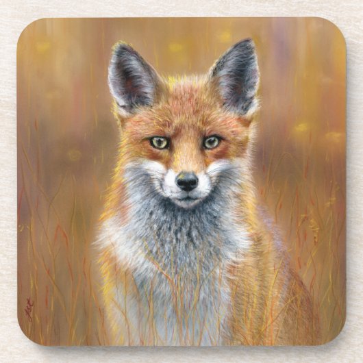 Ensemble de dessous de verre renard. (Devant)