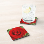 Ensemble de dessous de verre rose rouge (Côté Droit)