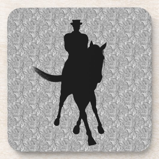 Ensemble De Dessous de verre Silhouette À Cheval E (Devant)