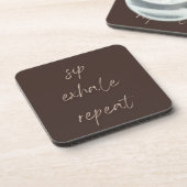 Ensemble de dessous de verre Sip Exhale Repeat Wai (Côté gauche)
