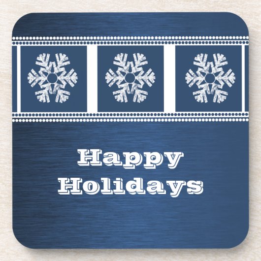 Ensemble de Dessous de verre Snowflakes moderne, b (Devant)