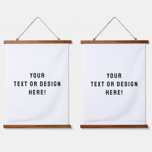Ensemble de deux tapisseries à pendage personnalis (Double)