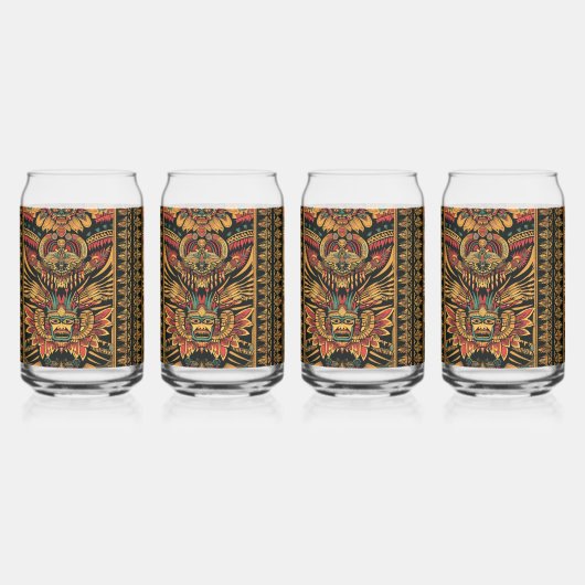 Ensemble de Drinkware Enchanted Blue "Aztec Dream" (Recto)