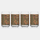 Ensemble de Drinkware Enchanted Blue "Aztec Dream" (Gauche)