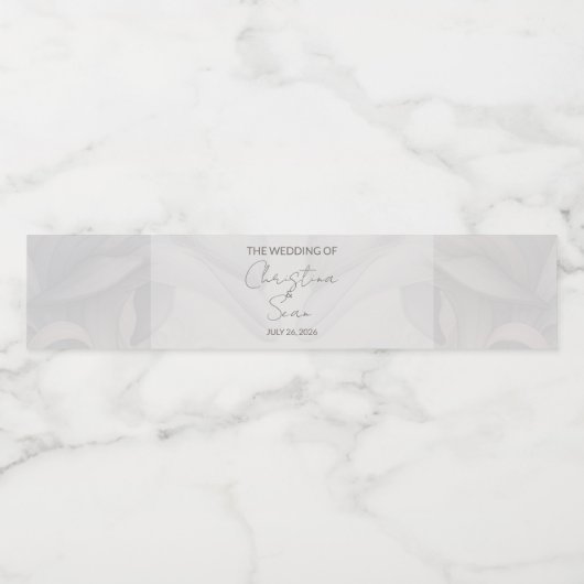 Ensemble de Étiquette mariage de bouteille d'eau (Étiquettes simples)