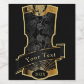 Ensemble de Étiquettes à vin - Votre texte (Étiquettes simples)