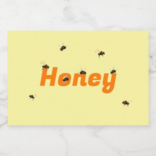 Ensemble de Étiquettes alimentaires de miel Jar (Étiquettes simples)