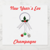 Ensemble de Étiquettes Champagne de la Réveillon d (Étiquettes simples)