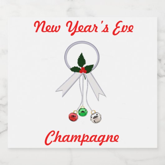 Ensemble de Étiquettes Champagne de la Réveillon d (Étiquettes simples)