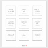 Ensemble de Étiquettes de 3 pouces éditable Home E (Feuille)