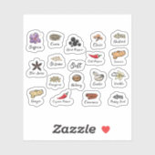 Ensemble de Étiquettes de bocaux à épices (Feuille)