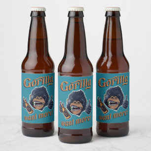 Ensemble de Étiquettes de la bière de Gorilla