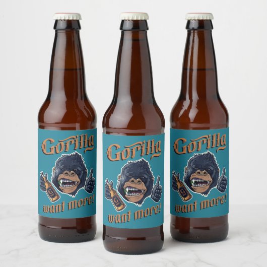 Ensemble de Étiquettes de la bière de Gorilla (Bouteilles)
